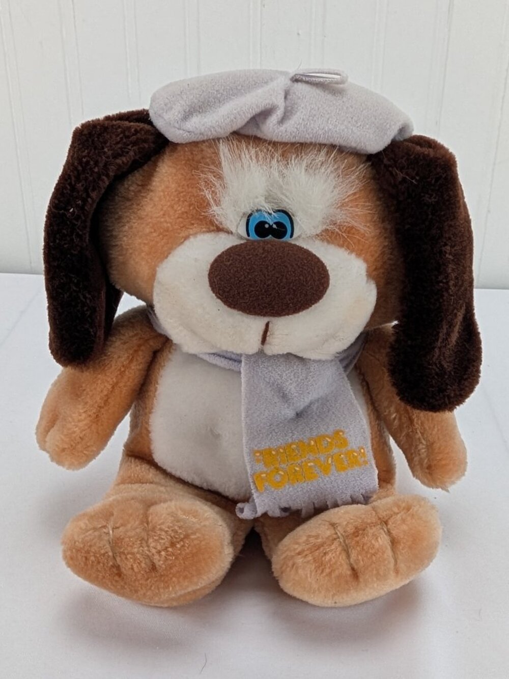Vintage American Greeting Friends Forever Puppy Dog Plush 7" Stuffed Animal 1984